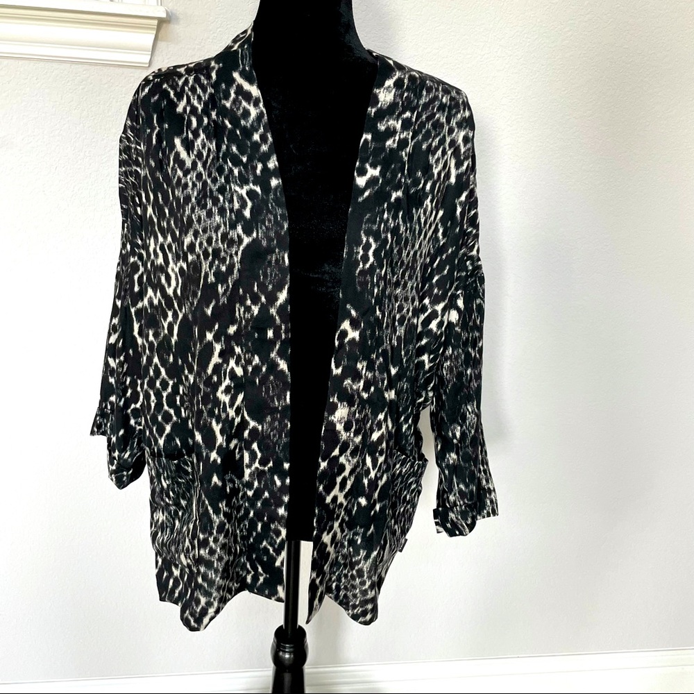RVCA printed Kimono Top
